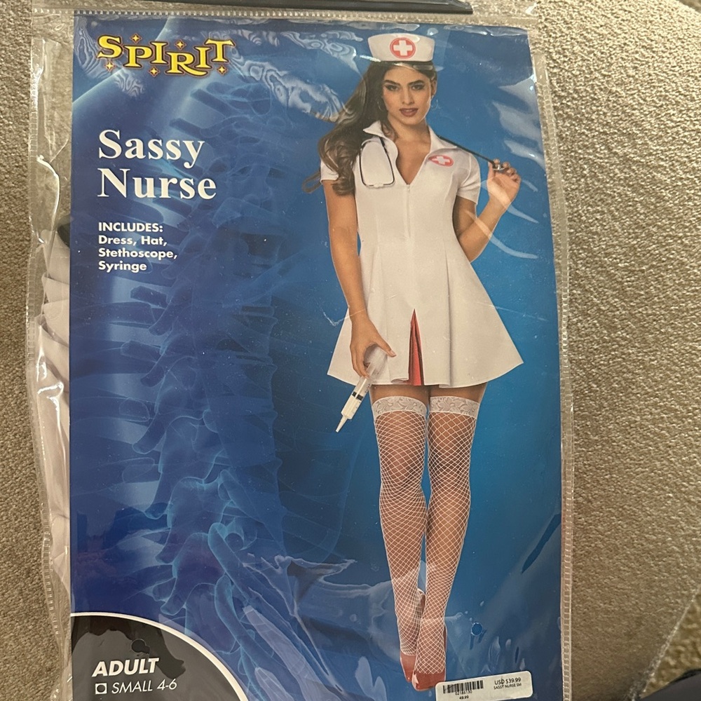 Spirit White and Red Nurse Costume